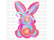 Watercolor Bunny DTF or Sublimation Transfer