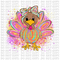 Watercolor Turkey DTF or Sublimation Transfer