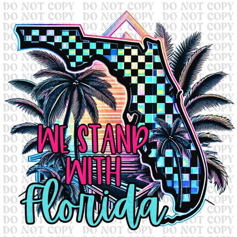 We Stand with Florida DTF or Sublimation Transfer