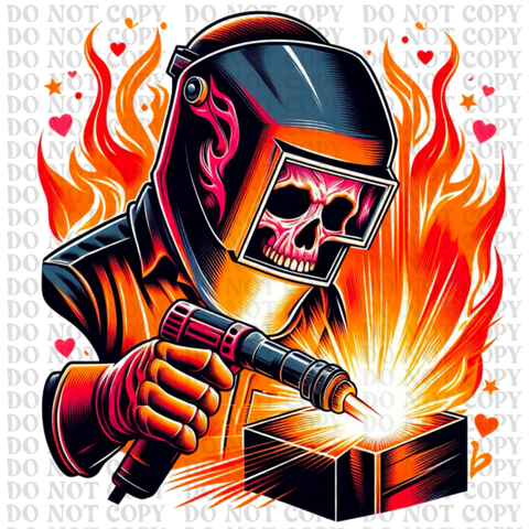 Welder Valentine DTF or Sublimation Transfer