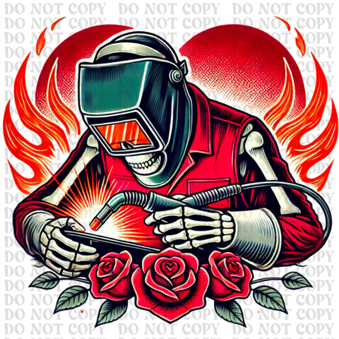 Welder Valentine DTF or Sublimation Transfer