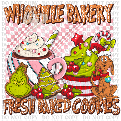 Whoville Bakery DTF or Sublimation Transfer