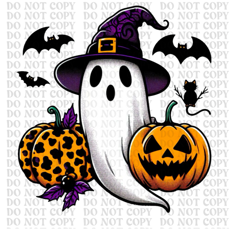 Witchy Ghost DTF or Sublimation Transfer