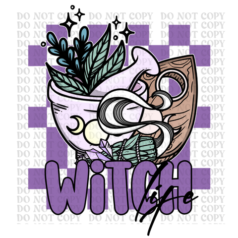Witch Life DTF or Sublimation Transfer