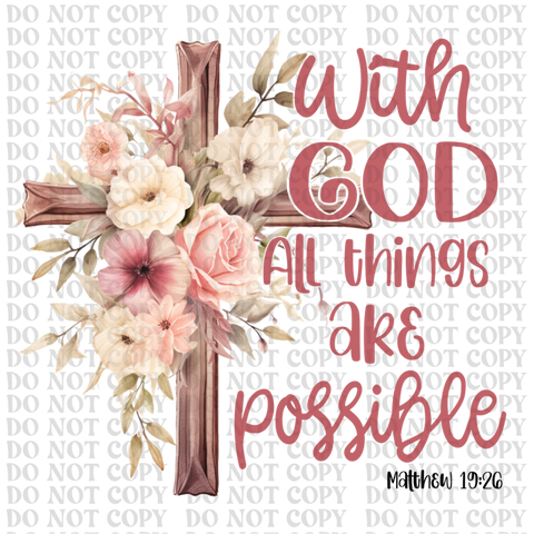 With God DTF or Sublimation Transfer