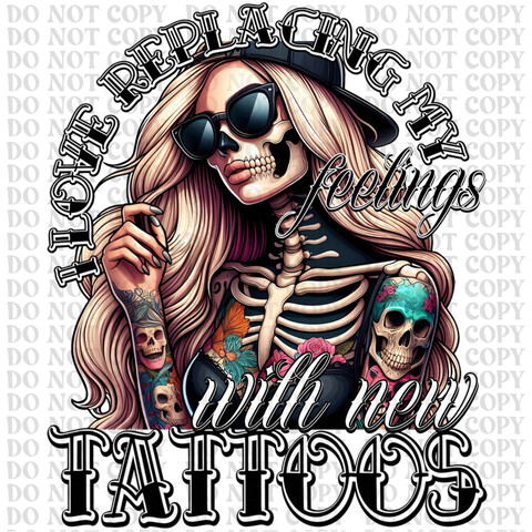 Replacing My Feelings DTF or Sublimation Transfer