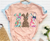 Floral Easter Bunnies Sublimation Or DTF Transfer