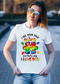 I Love You Autism Awareness Sublimation or DTF Transfer