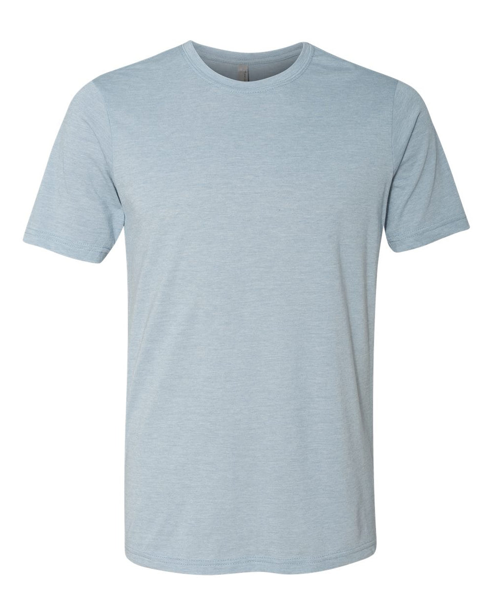 Next Level Men's Crew Neck T-Shirt - 65% Polyester 35% Cotton Blend, Soft Jersey, White, 2XL 7 thumbnail image