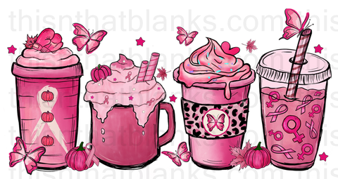 Breast Cancer Awareness Designs Sublimation or DTF Transfer