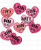 Bible Verse Hearts Sublimation or DTF Transfer