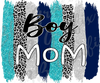 Boy Mom Teal Leopard Sublimation or DTF Transfer