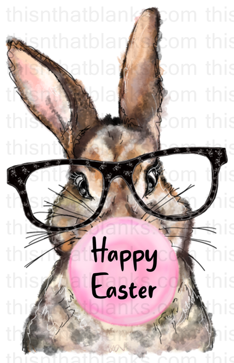 Bunny Bubble Gum Sublimation Or DTF Transfer