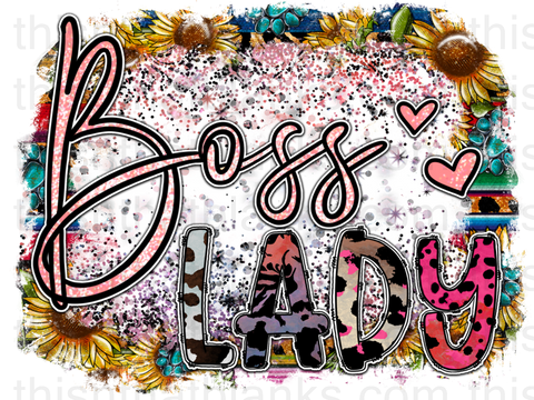 Boss Lady Sublimation Or DTF Transfer