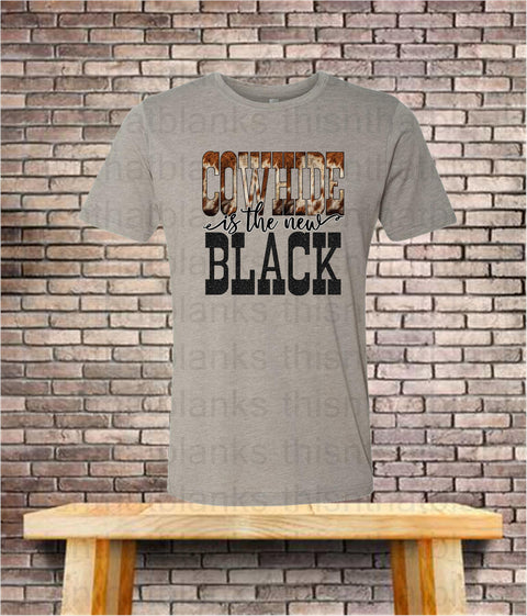 Cowhide Is The New Black Sublimation Or DTF Transfer