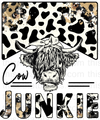 Cow Junkie Sublimation or DTF Transfer