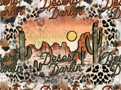 Desert Darlin Sublimation or DTF Transfer