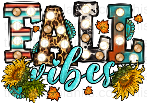 Fall Vibes Sublimation or DTF Transfer