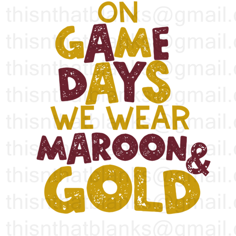 School Spirit Wear Sublimation or DTF Transfer