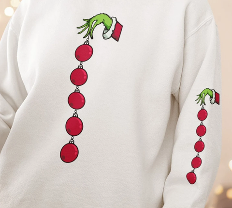 Green Hand Ornament Sublimation or DTF Transfer