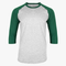 94% High Polyester Youth Heather Body Varsity 3/4 Sleeve Baseball Raglan