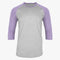 94% High Polyester Adult Heather Body Varsity 3/4 Sleeve Baseball Raglan