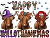 Happy Hallothankmas Cow Sublimation or DTF Transfer