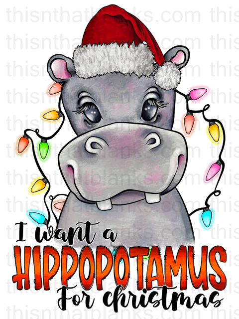 Hippopotamus For Christmas