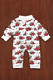 Red Truck Infant Romper