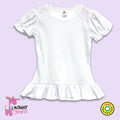 LG S/S White Ruffle Tee