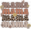 Mama Retro Flower Sublimation Or DTF Transfer