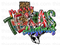 Texas Christmas Sublimation or DTF Transfer