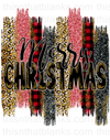 Merry Christmas Splash Sublimation or DTF Transfer