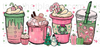 Pink Drink Sublimation or DTF Transfer
