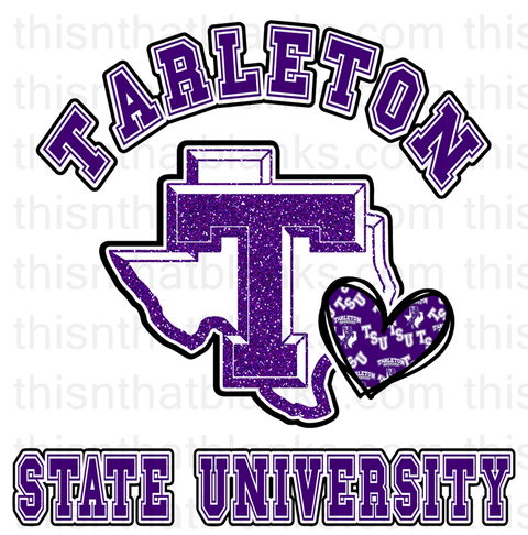 Tarleton University Sublimation or DTF Transfer