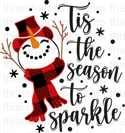 TIS THE SEASON Sublimation or DTF Transfer