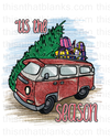 Retro Tis The Season Christmas Truck Sublimation Or DTF Transfer