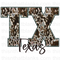 Texas Cowhide Sublimation or DTF Transfer