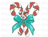 Western Candy Canes Sublimation or DTF Transfer