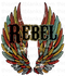 Rebel Retro Wings Sublimation or DTF Transfer