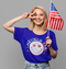 American Babe Smiley Sublimation or DTF Transfer