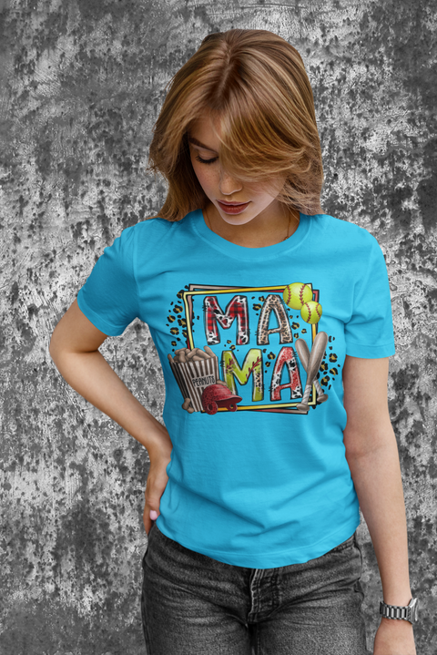 Softball Mama Sublimation Or DTF Transfer